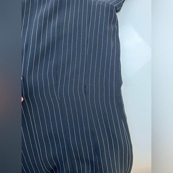 Tracy Mills Black Striped Dress N229-40 - Picture 5 of 11